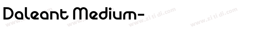 Daleant Medium字体转换